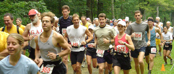 Start of the 2004 Savoy Trail Race